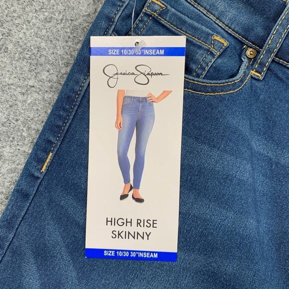 Jessica Simpson Jeans Womens 10/30 Denim High Rise Skinny Ankle Stretch Zip Fly - Picture 5 of 12